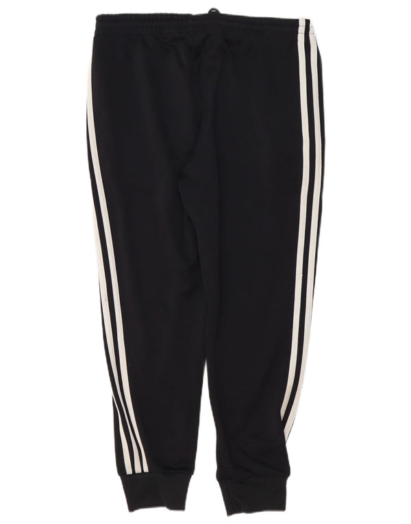 ADIDAS Womens Tracksuit Trousers Joggers UK 12 Medium  Black Polyester