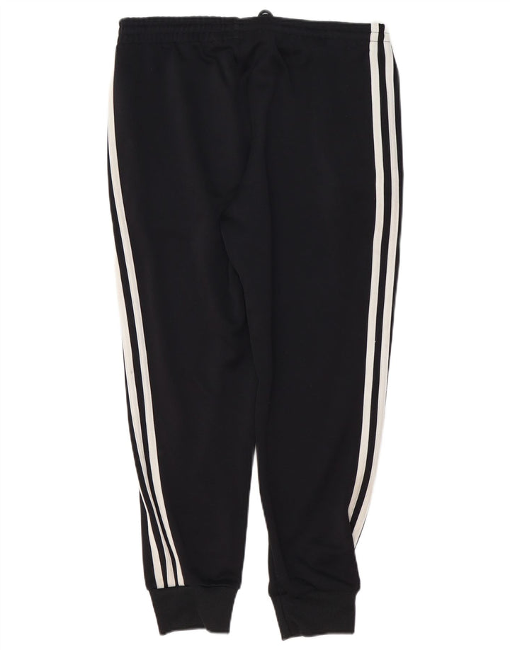 ADIDAS Womens Tracksuit Trousers Joggers UK 12 Medium  Black Polyester