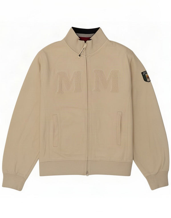 Marina Militare Mens Graphic Tracksuit Top Jacket XL Beige Cotton