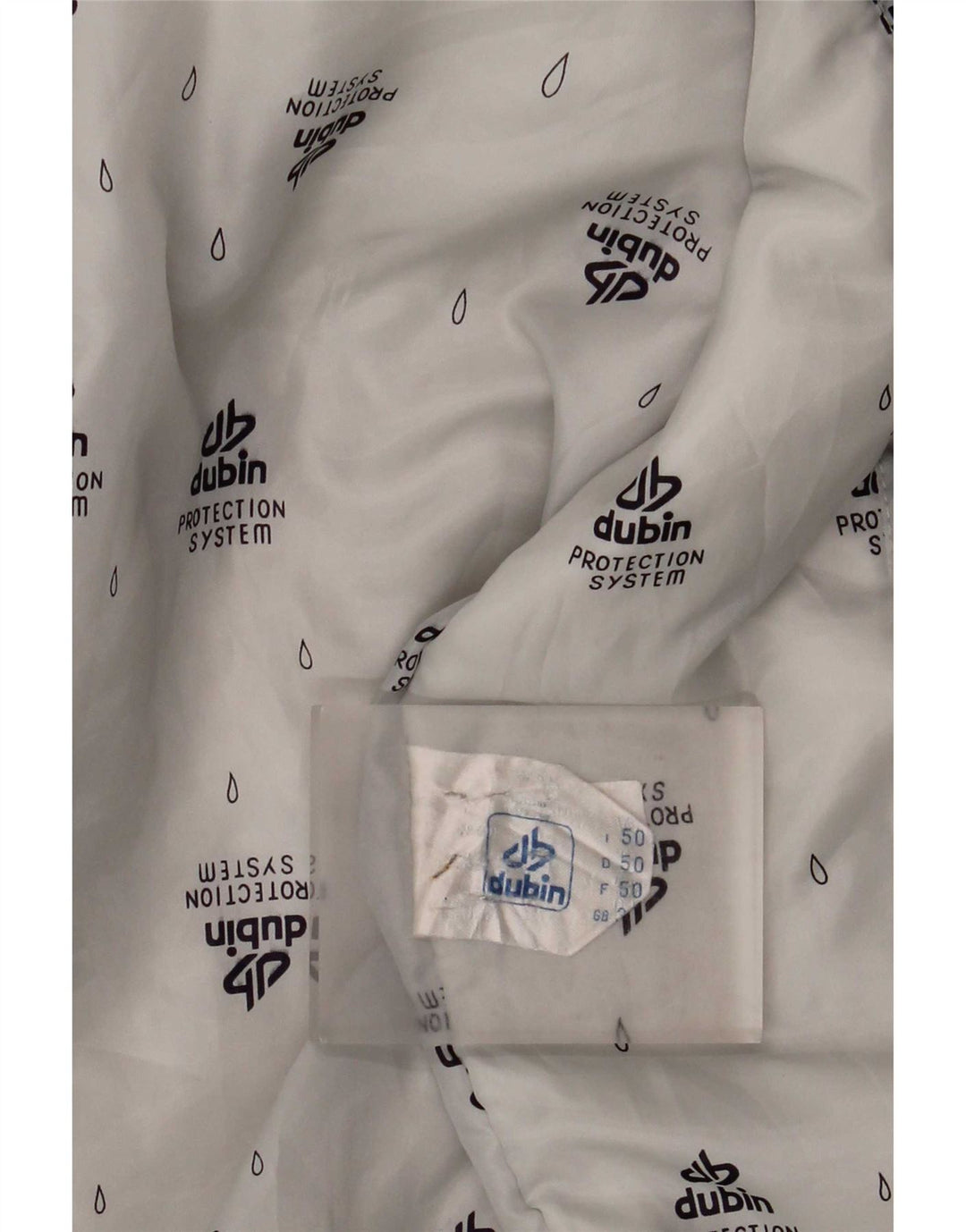 Dubin Mens Hooded Padded Jacket IT 50 Large White Colourblock Polyester
