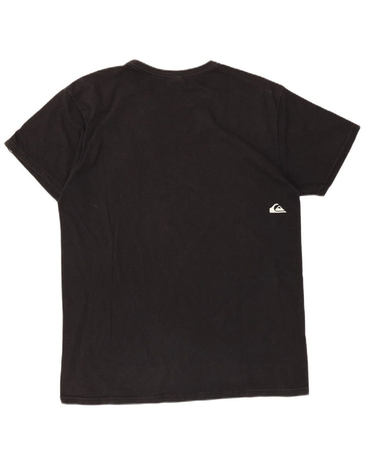 Quiksilver Mens Graphic T-Shirt Top Medium Black Cotton