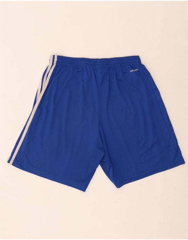 Adidas Mens Aeroready Graphic Sport Shorts Medium  Blue Polyester