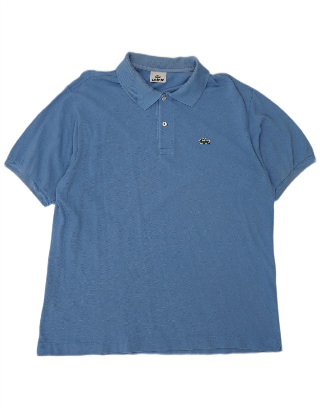 LACOSTE Mens Polo Shirt Size 6 XL Blue Cotton