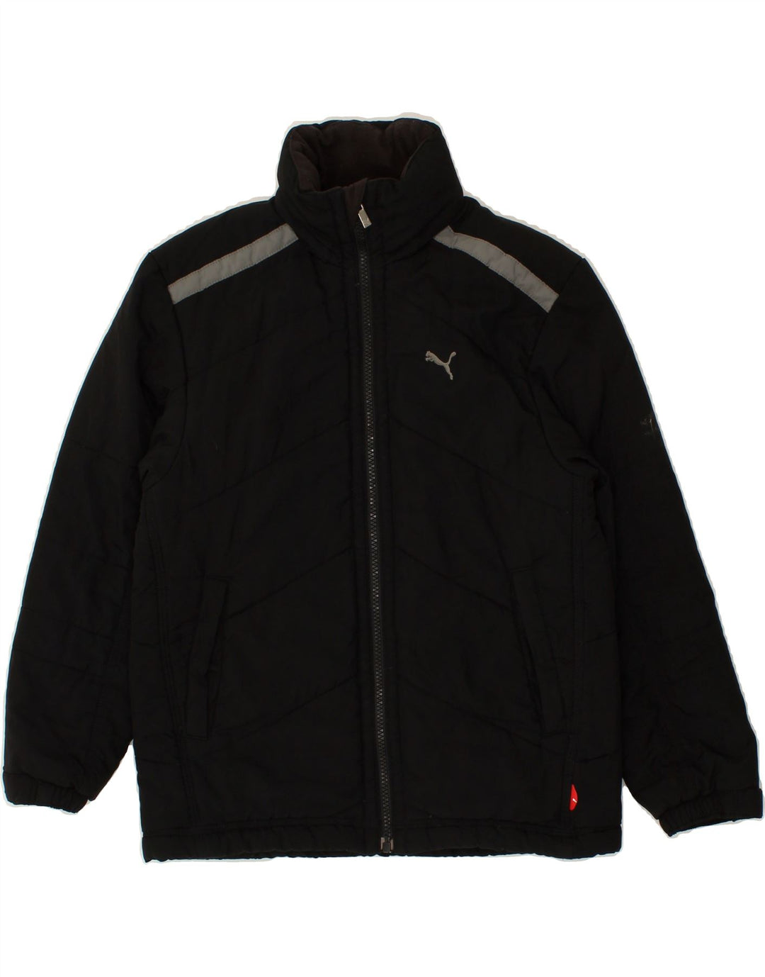 PUMA Boys Windbreaker Jacket 9-10 Years Black | Vintage Puma | Thrift | Second-Hand Puma | Used Clothing | Messina Hembry 