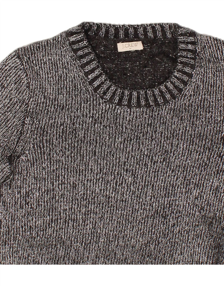 J. CREW Womens Crew Neck Jumper Sweater UK 10 Small Grey Wool Vintage J. Crew and Second-Hand J. Crew from Messina Hembry 