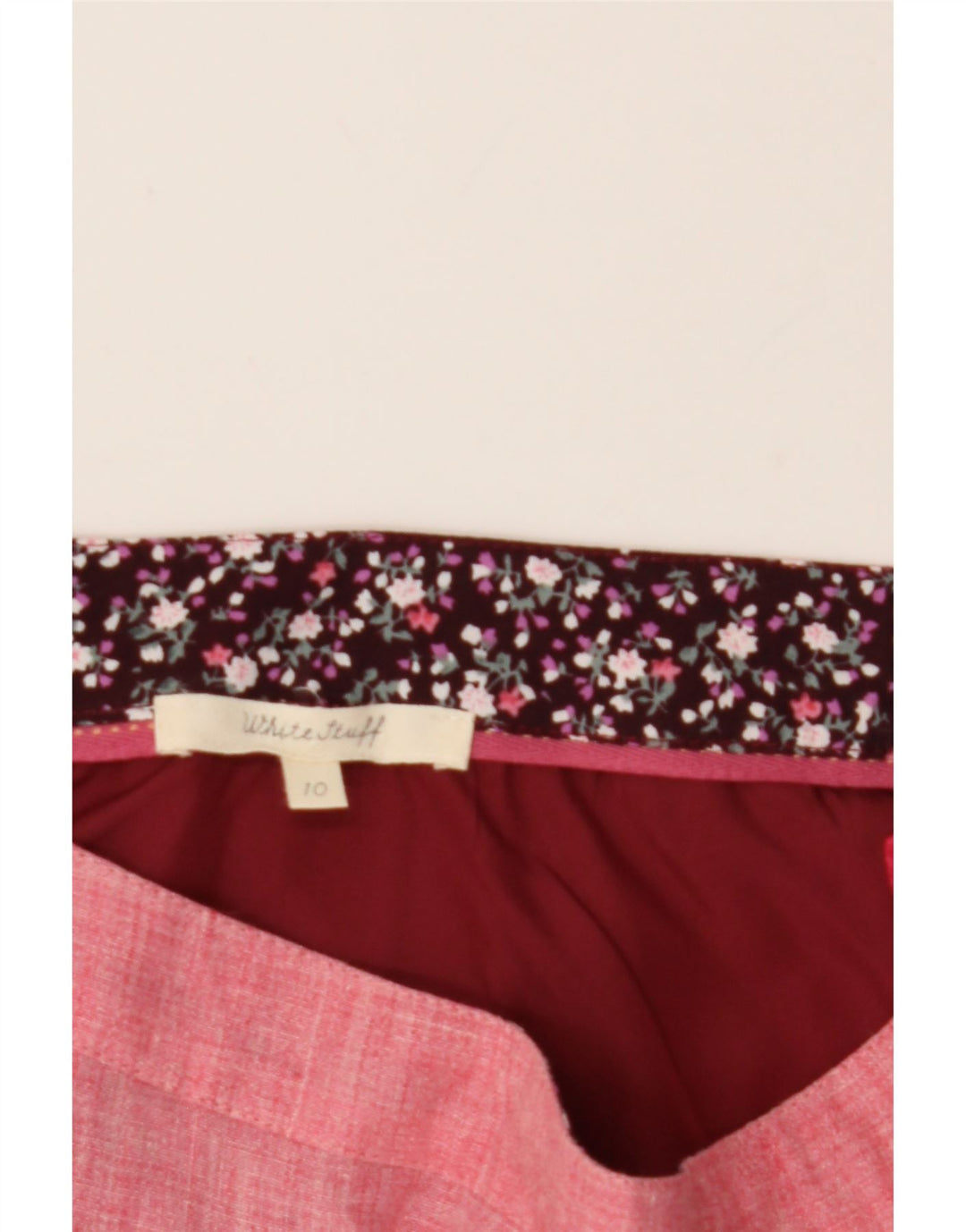 WHITE STUFF Womens A-Line Skirt UK 10 Small W32  Pink Vintage White Stuff and Second-Hand White Stuff from Messina Hembry 