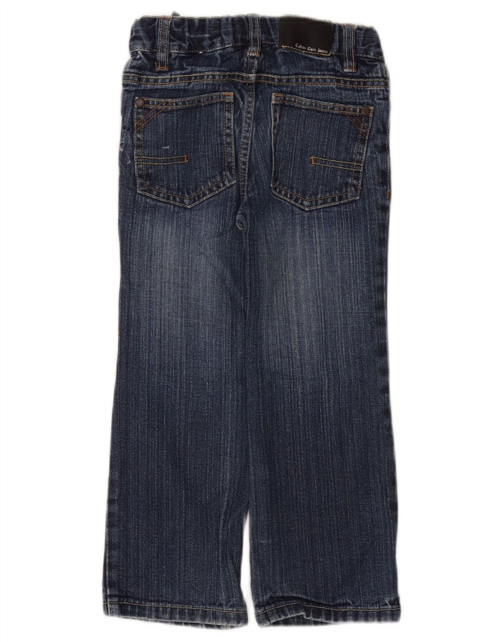 CALVIN KLEIN Boys Straight Jeans 3-4 Years W20 L17 Blue Cotton