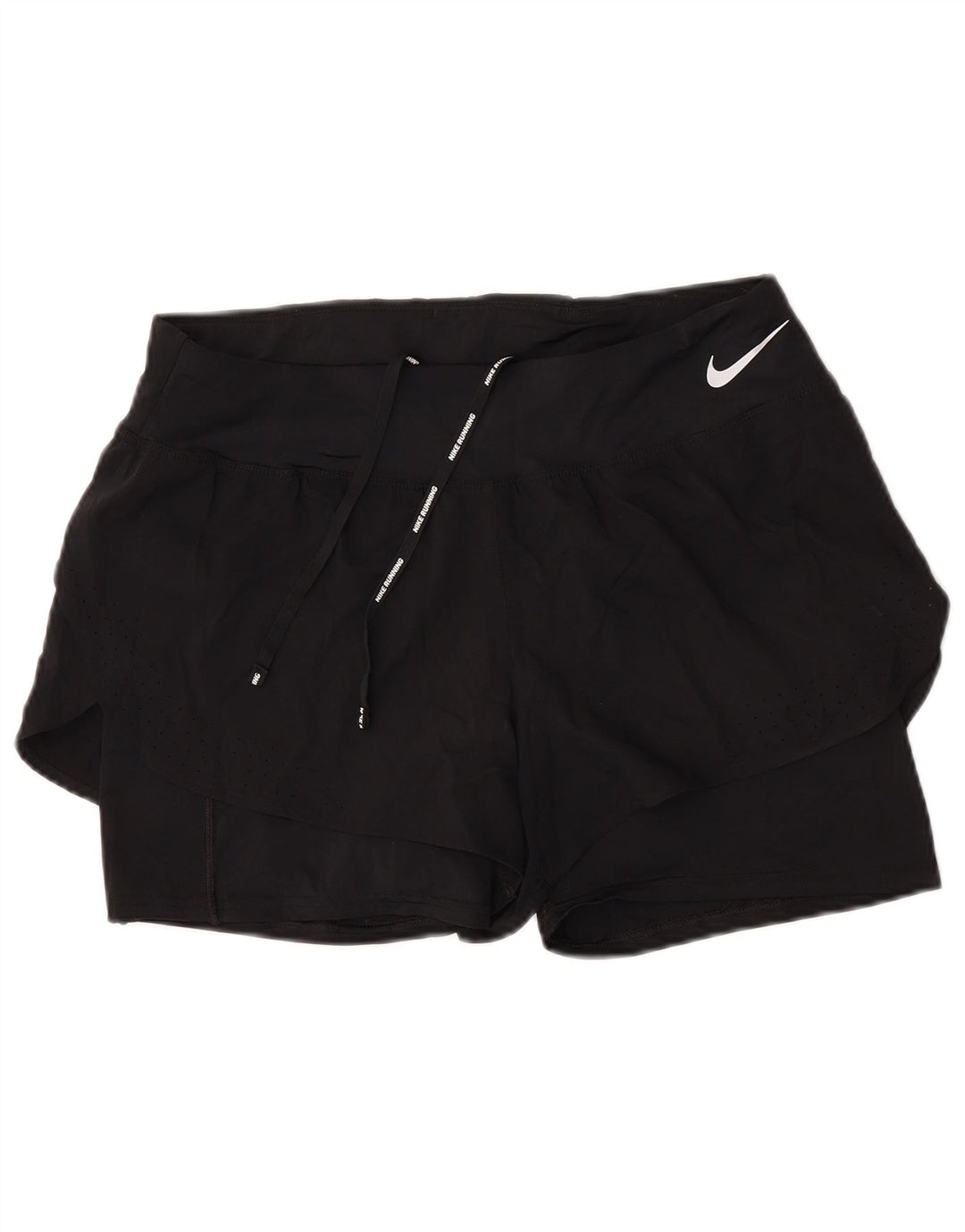 Nike Womens Dri Fit Sport Shorts UK 14 Large  Black Polyester