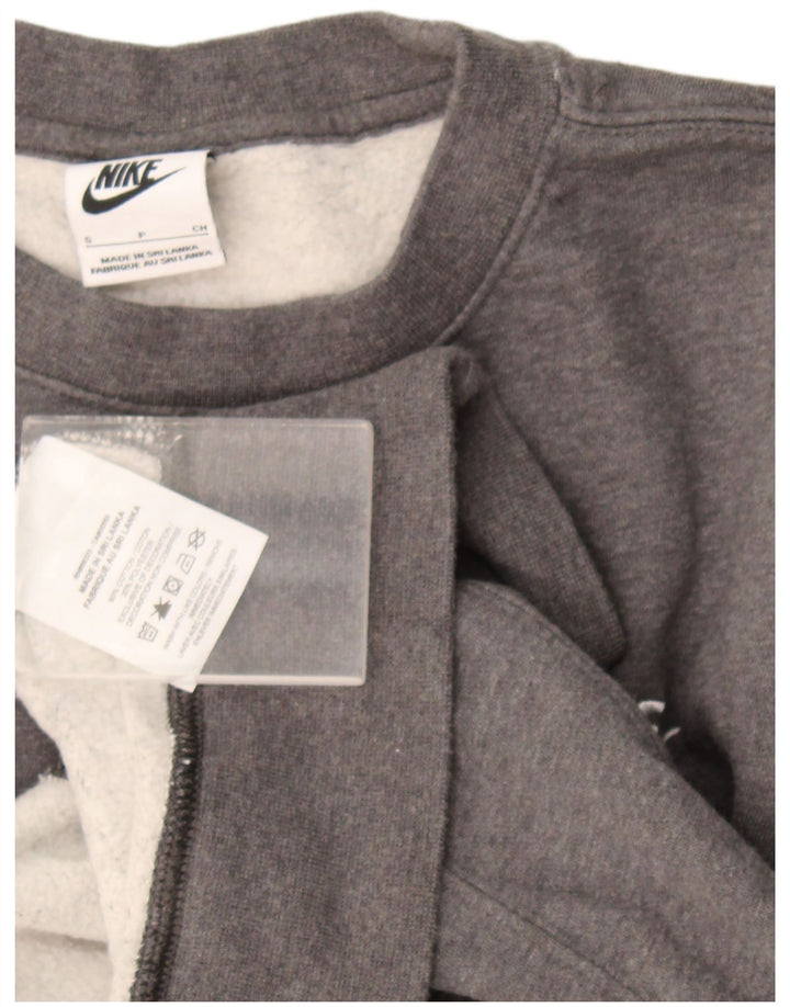 Nike Mens Sweatshirt Jumper Small Grey Cotton