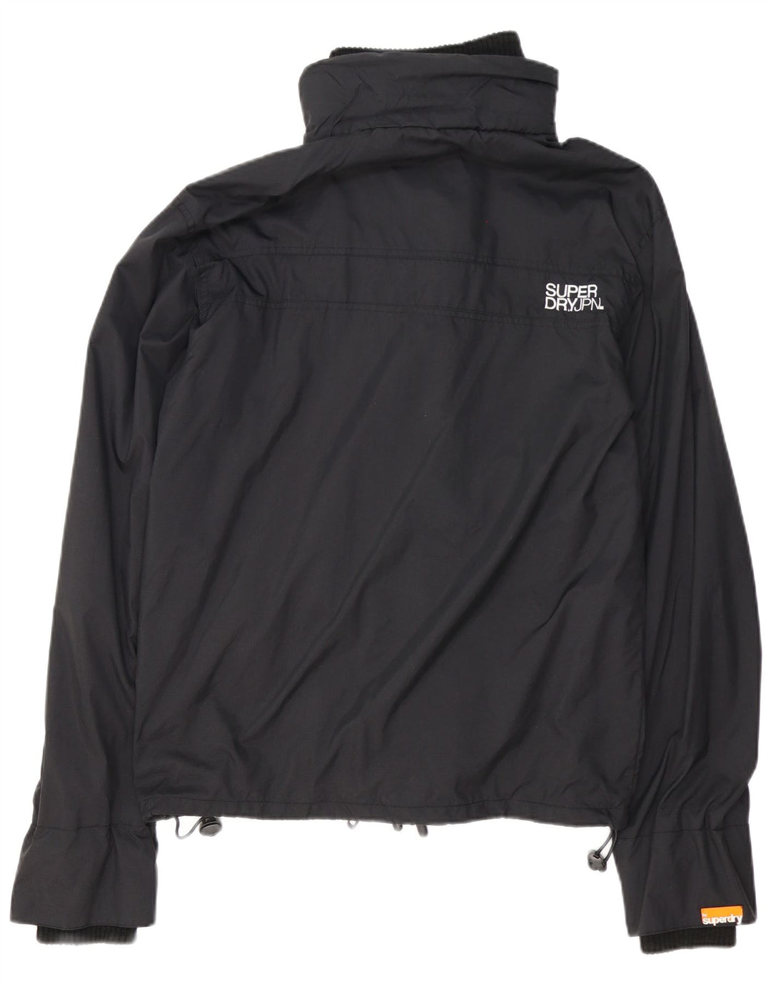 Superdry Mens Graphic Rain Jacket UK 42 XL Black Nylon