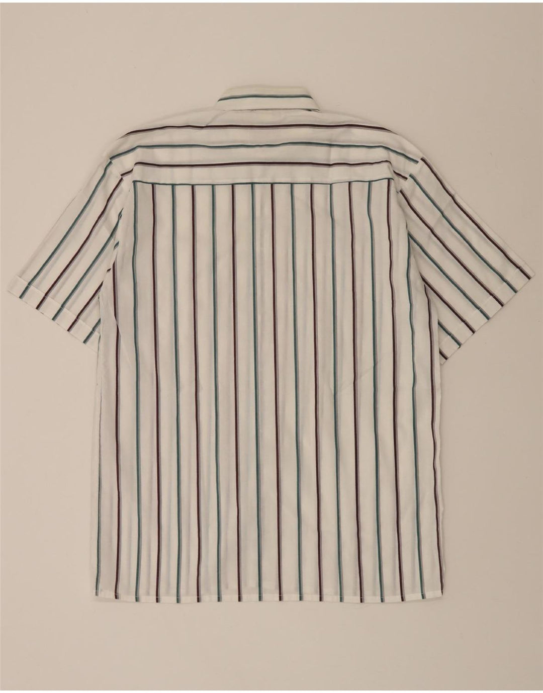 GINO MARCONI Mens Short Sleeve Shirt Size 39 Medium White Pinstripe Vintage Gino Marconi and Second-Hand Gino Marconi from Messina Hembry 