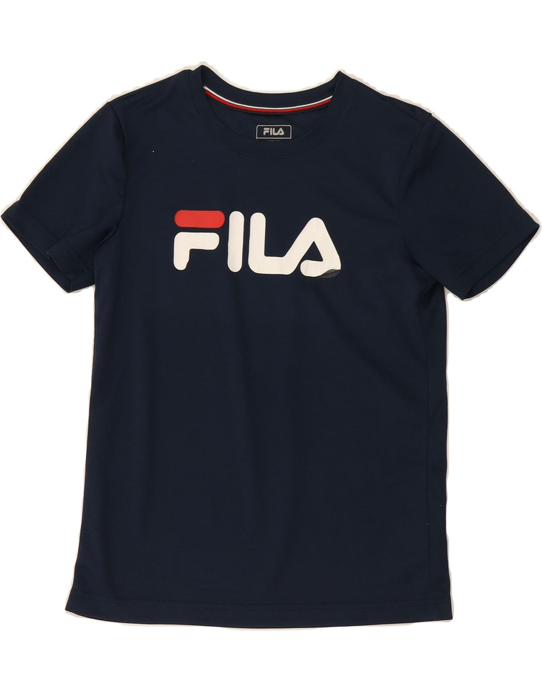 FILA Boys Graphic T-Shirt Top 11-12 Years Navy Blue Polyester Vintage Fila and Second-Hand Fila from Messina Hembry 