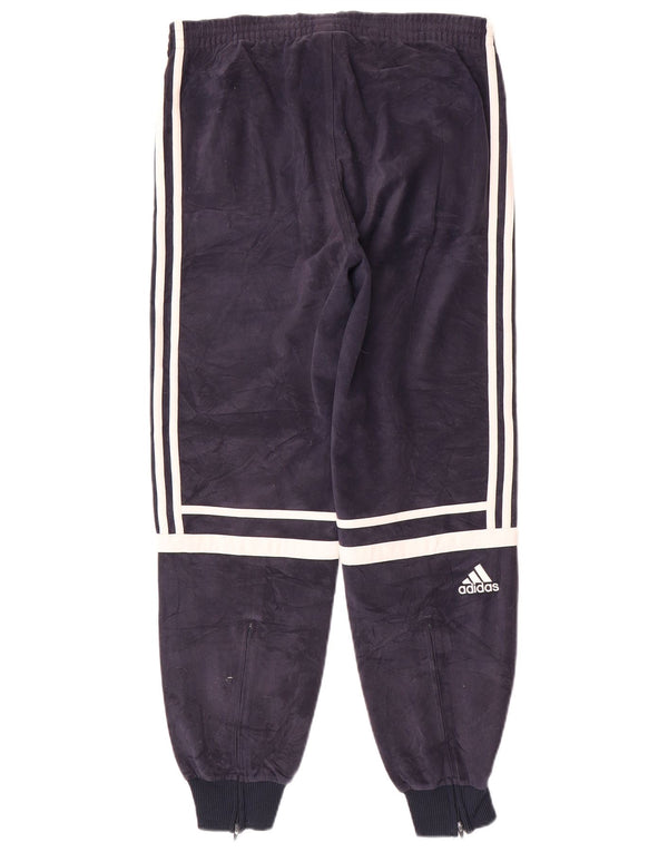 Adidas Boys Tracksuit Trousers Joggers 13-14 Years Navy Blue Polyester