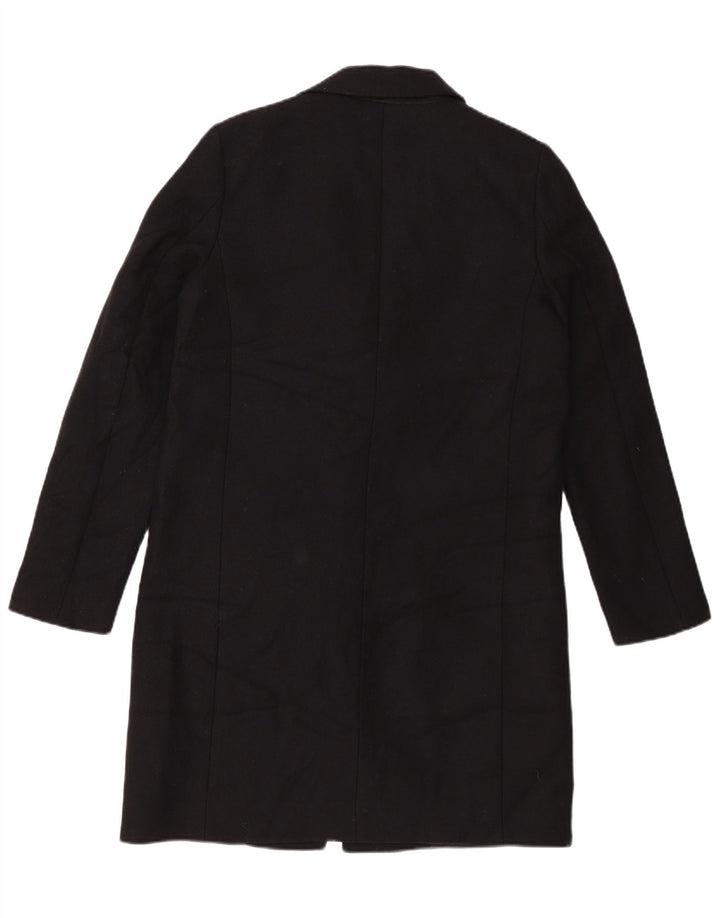 ZARA Womens Overcoat UK 14 Medium Black