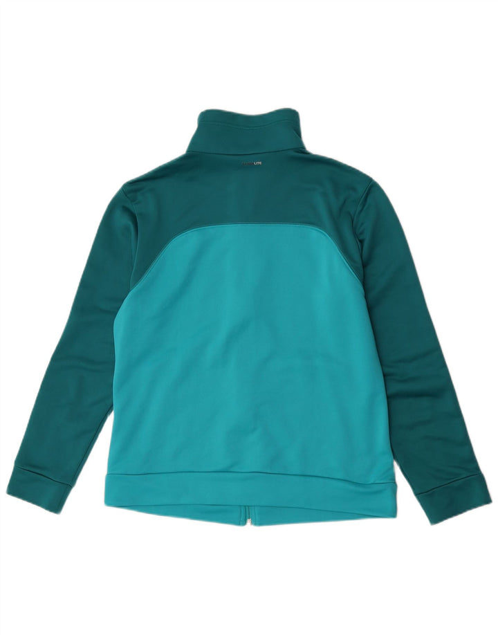 Adidas Womens Climalite Tracksuit Top Jacket UK 12/14 Medium Green