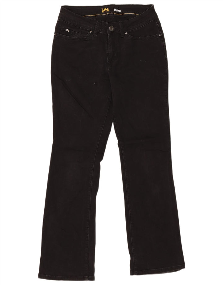 LEE Womens Curvy Fit Bootcut Casual Trousers US 6 Medium W27 L30 Black