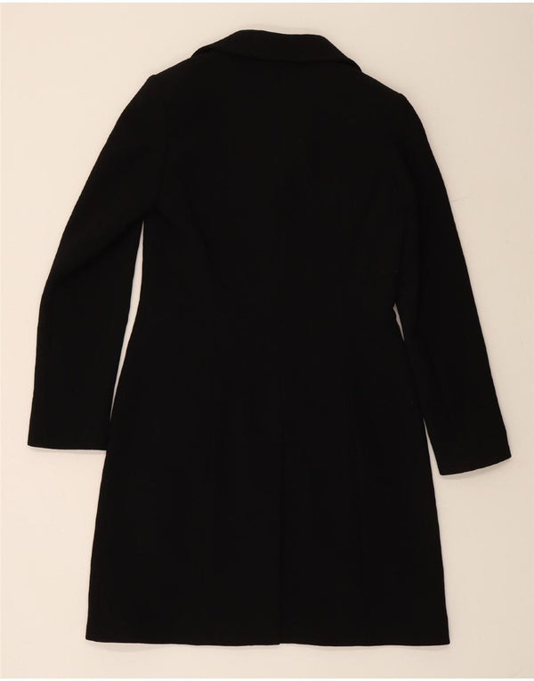 PIU & PIU Womens Overcoat IT 44 Medium Black