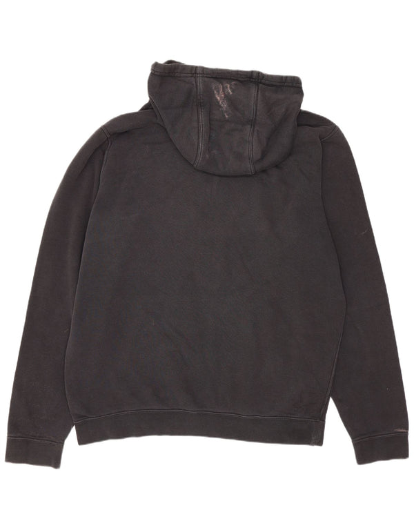 Nike Mens Hoodie Jumper Medium Black Cotton