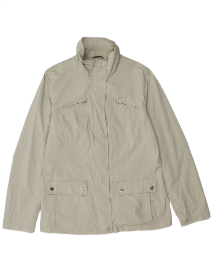 Geox Womens Utility Jacket UK 14 Large Grey Polyester