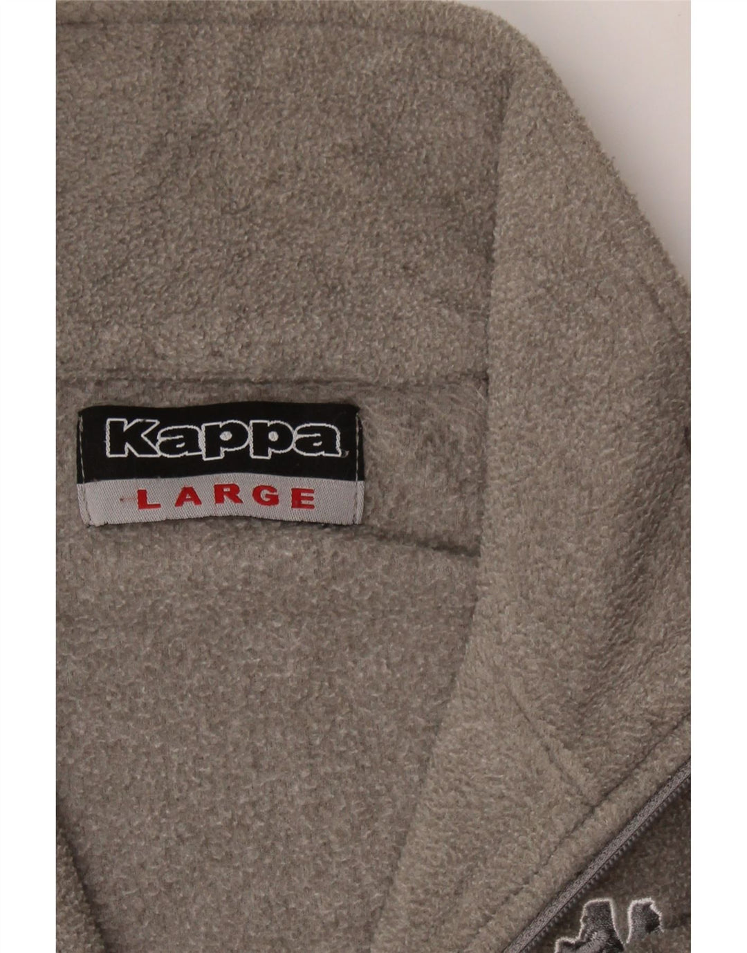KAPPA Mens Fleece Jacket UK 40 Large Grey Polyester Vintage Kappa and Second-Hand Kappa from Messina Hembry 