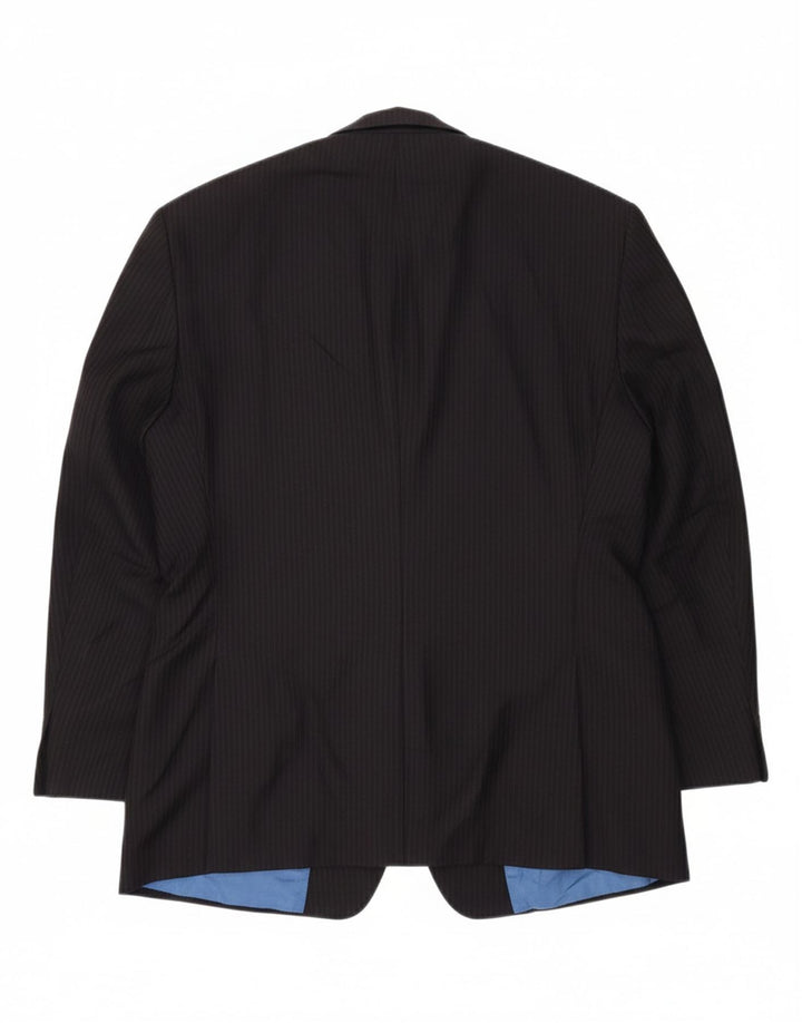 MICHAEL KORS Mens 3 Button Blazer Jacket UK 44 2XL Black Pinstripe Vintage Michael Kors and Second-Hand Michael Kors from Messina Hembry 