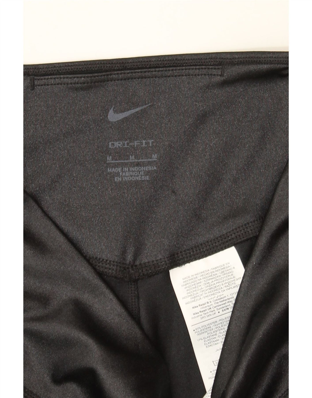 NIKE Womens Dri Fit Leggings UK 12 Medium  Black Polyester Vintage Nike and Second-Hand Nike from Messina Hembry 