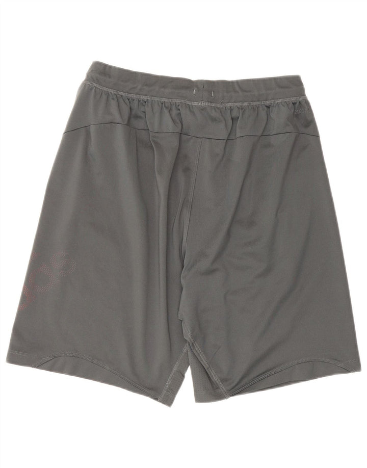 Adidas Mens Graphic Sport Shorts Small Grey Polyester