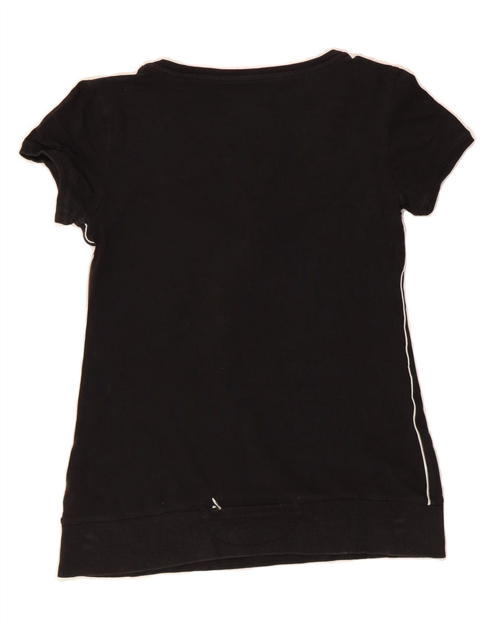 CHAMPION Womens T-Shirt Top UK 12 Medium Black Vintage Champion and Second-Hand Champion from Messina Hembry 