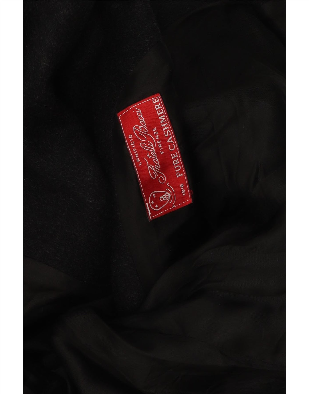 Fratelli Bacci Mens Overcoat UK 40 Large Grey Cashmere