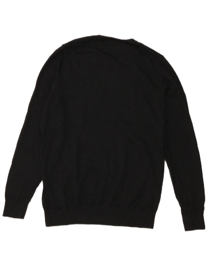 Marks & Spencer Mens Autograph Crew Neck Jumper Sweater Large Black