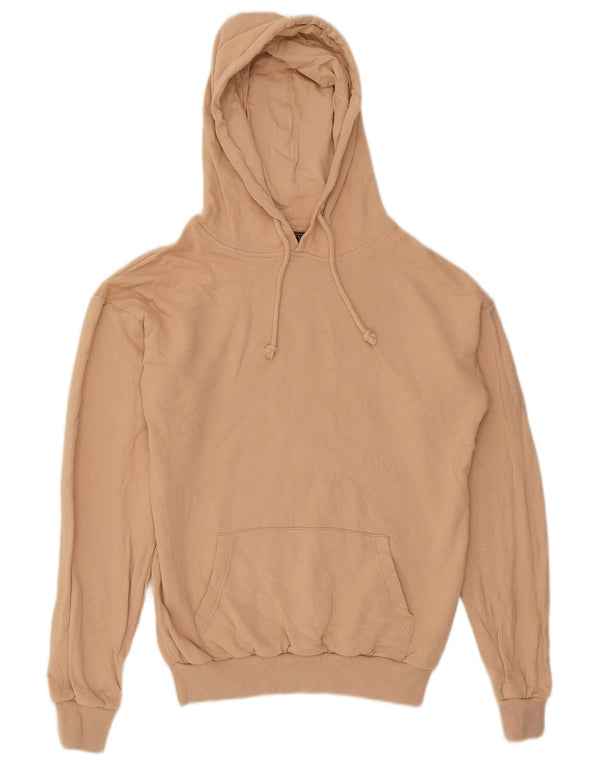 Lipsy Womens Hoodie Jumper UK 10 Small Beige Cotton