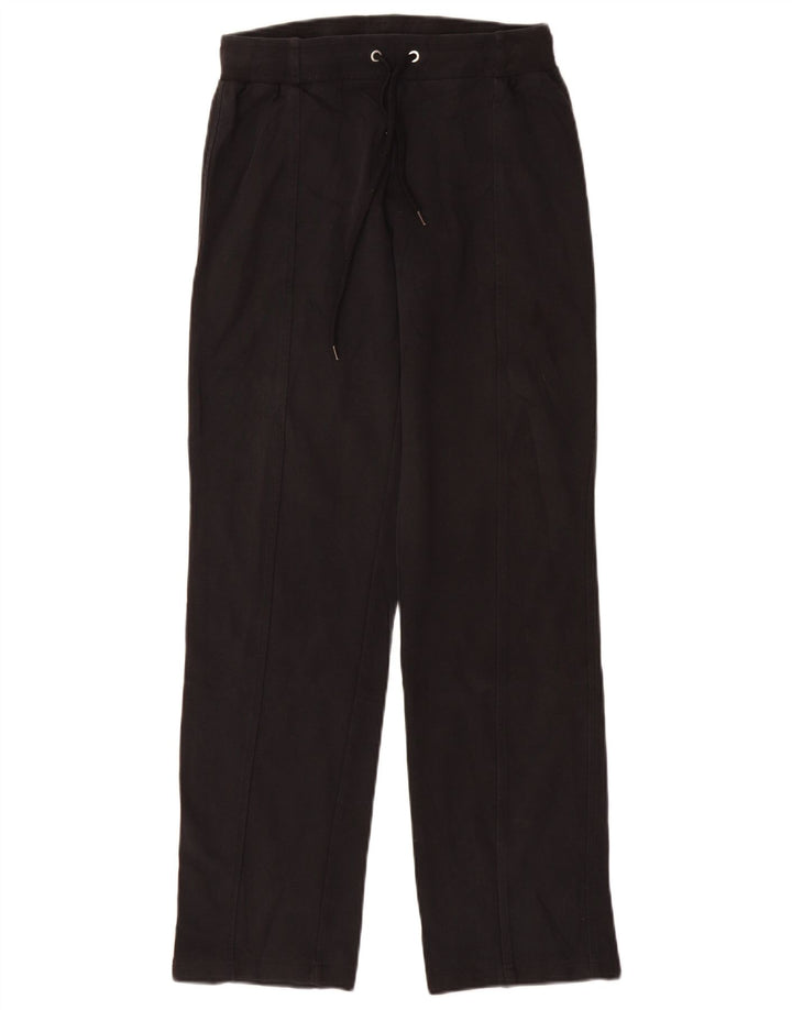 Champion Womens Tracksuit Trousers UK 12 Medium  Black Cotton