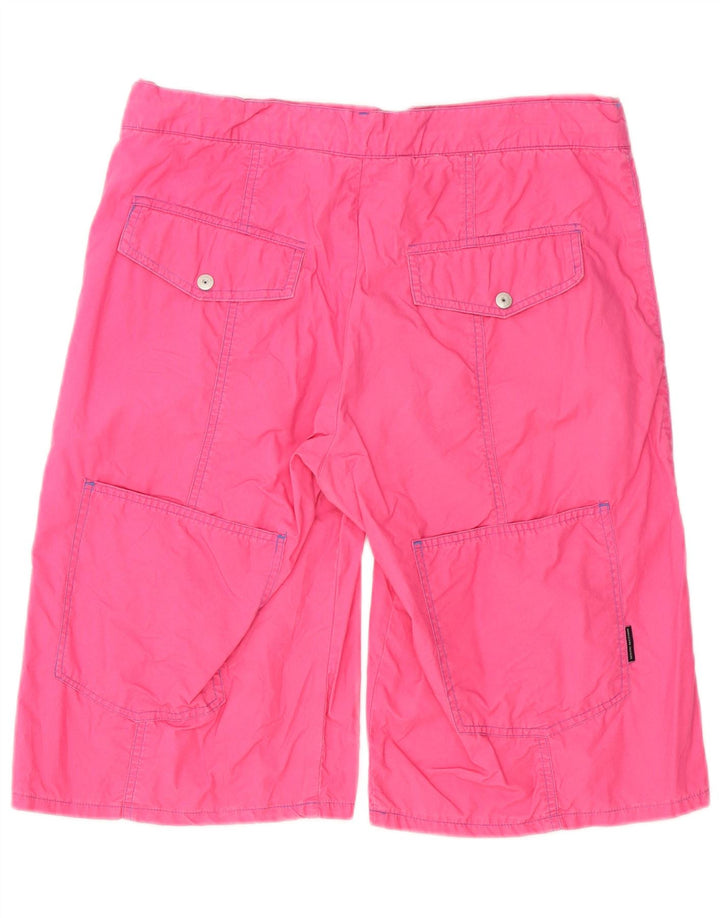 SERGIO TACCHINI Mens Cargo Shorts IT 50 Large W34 Pink Cotton