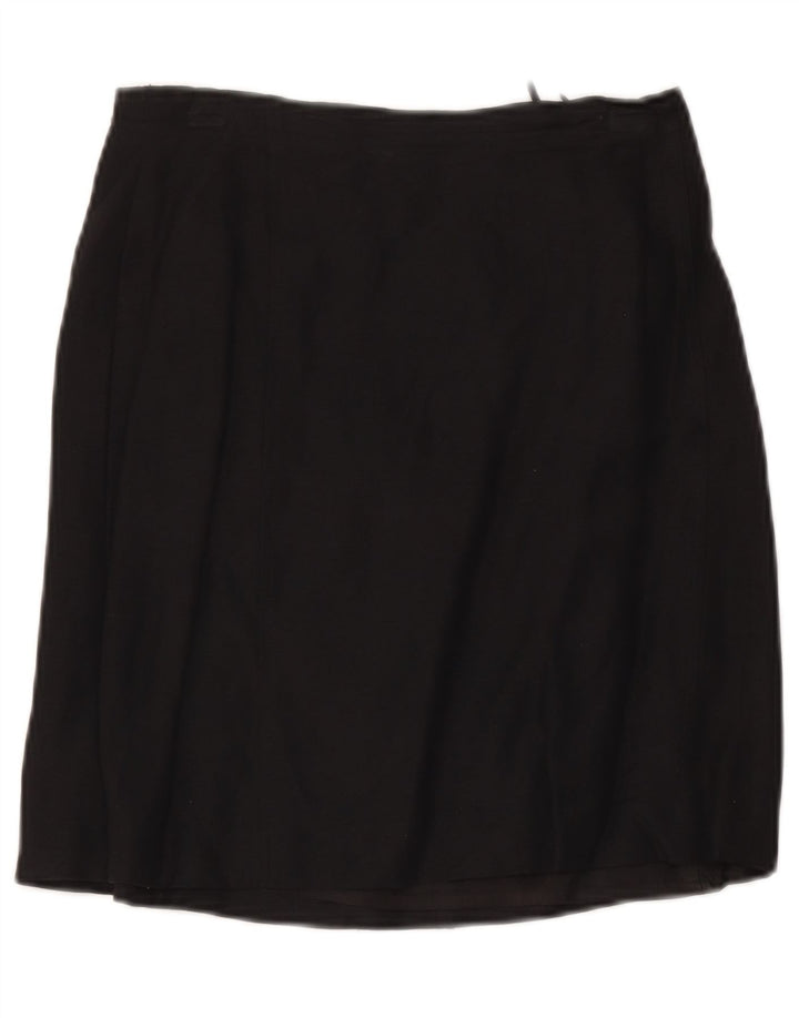 Max & Co. Womens Mini Skirt UK 10 Small W28 Black Linen