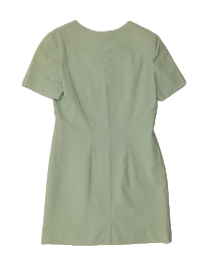 VINTAGE Womens Sheath Dress UK 12 Medium Green Vintage Vintage and Second-Hand Vintage from Messina Hembry 