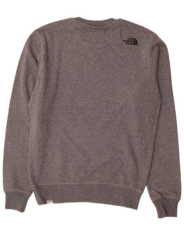The North Face Mens Graphic Sweatshirt Jumper Small Grey Cotton