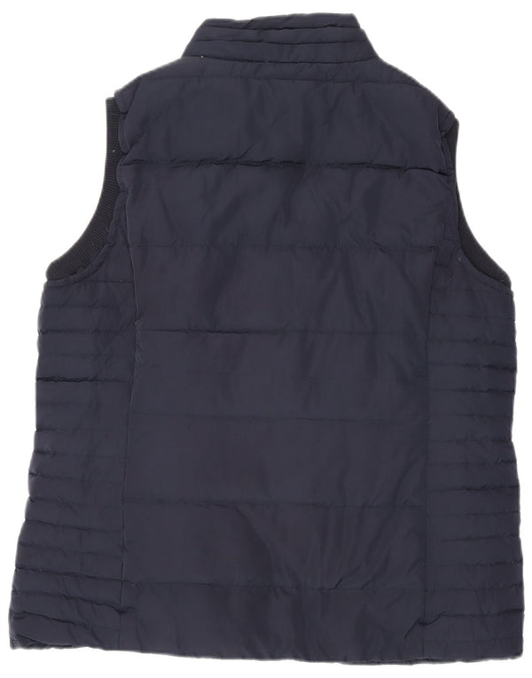 Crew Clothing Womens Regular Waistcoat UK 16 Large Navy Blue Polyester