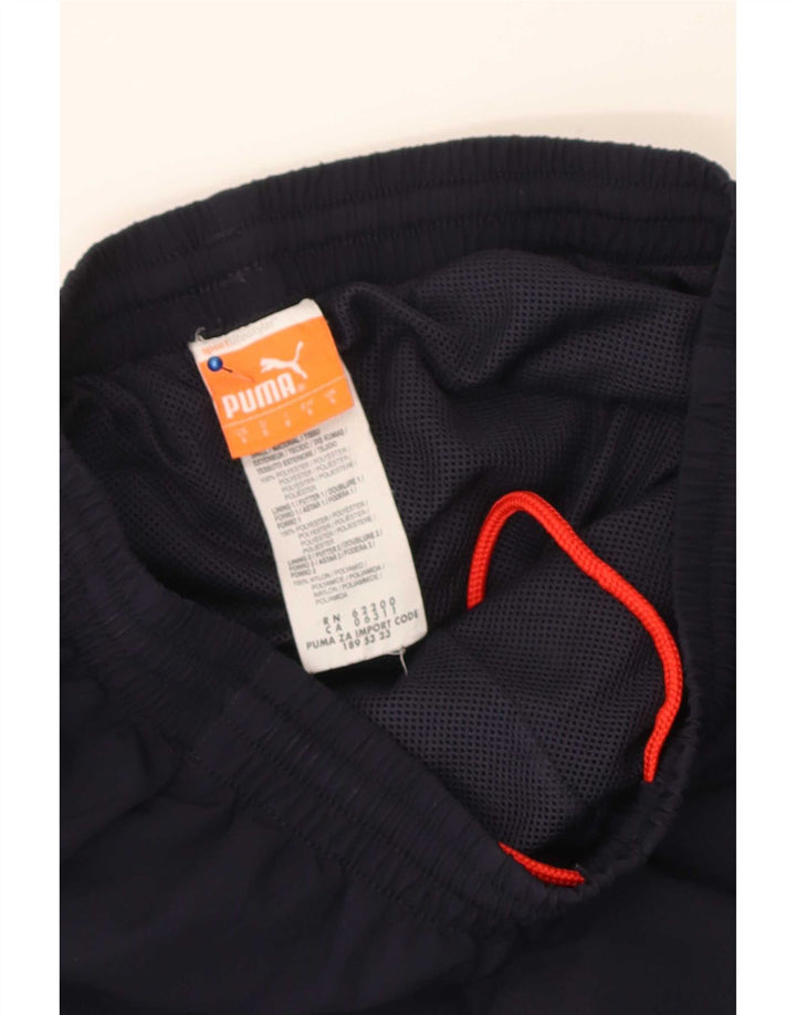 Puma Mens Tracksuit Trousers Small Navy Blue Polyester