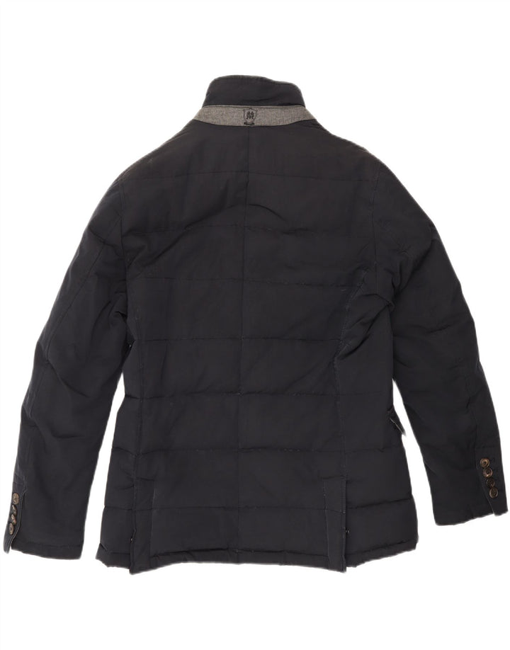 MASSIMO DUTTI Mens Padded Jacket UK 40 Large Navy Blue Nylon Vintage Massimo Dutti and Second-Hand Massimo Dutti from Messina Hembry 