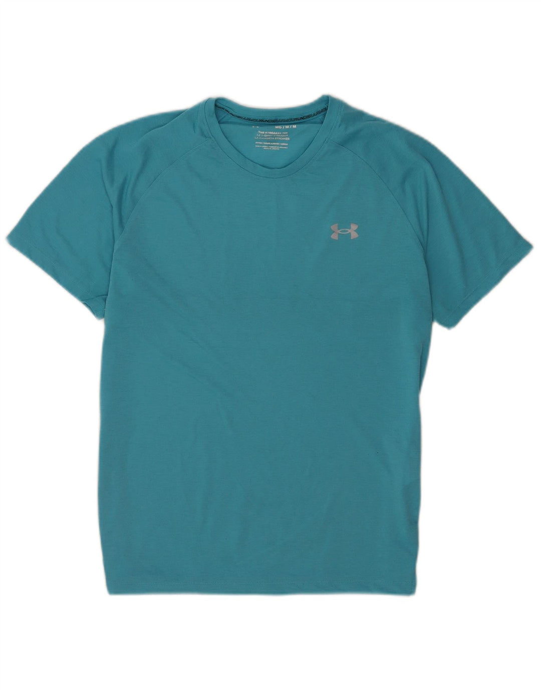 Under Armour Mens T-Shirt Top Medium Blue Polyester