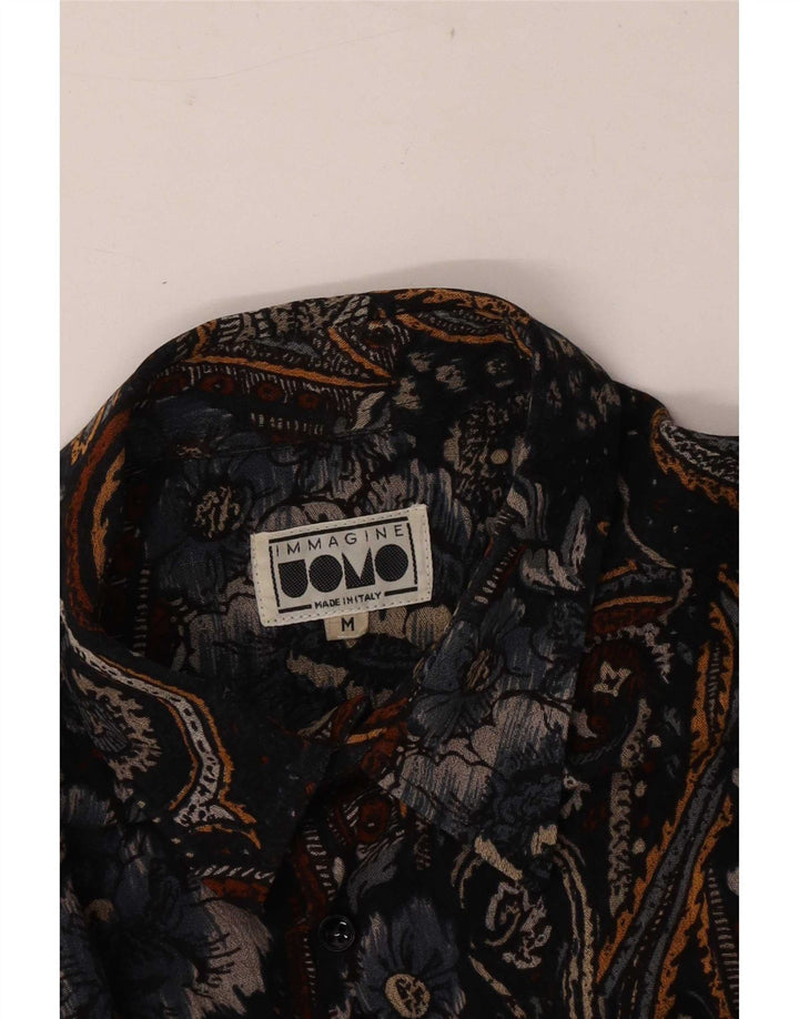 Vintage Mens Shirt Medium Multicoloured Paisley