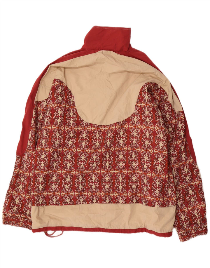 LEOPARD Mens Windbreaker Jacket UK 44/46 XL Red Paisley Cotton