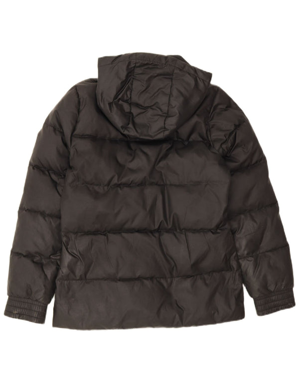 Adidas Womens Hooded Padded Jacket UK 8/10 Small Black Polyester