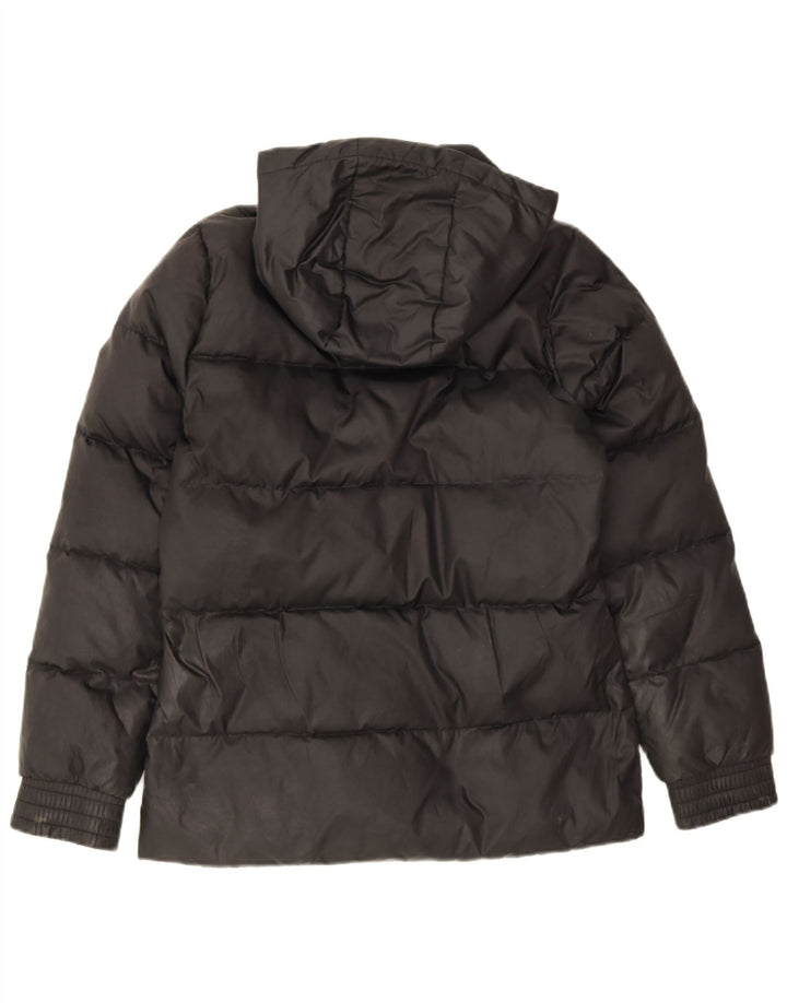 Adidas Womens Hooded Padded Jacket UK 8/10 Small Black Polyester