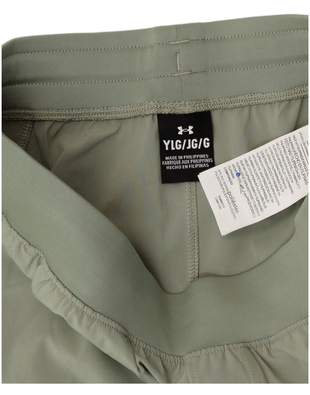 Under Armour Boys Tracksuit Trousers 11-12 Years Large Green Sports