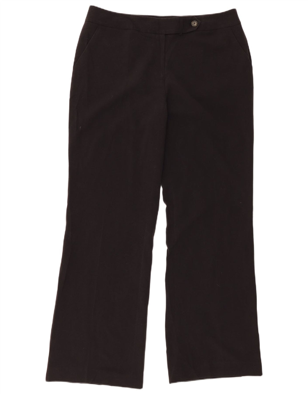 CALVIN KLEIN Womens Bootcut Chino Trousers US 12 Large W34 L32 Black