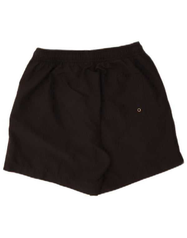Calvin Klein Mens Graphic Swimming Shorts Small Black Colourblock Polyester