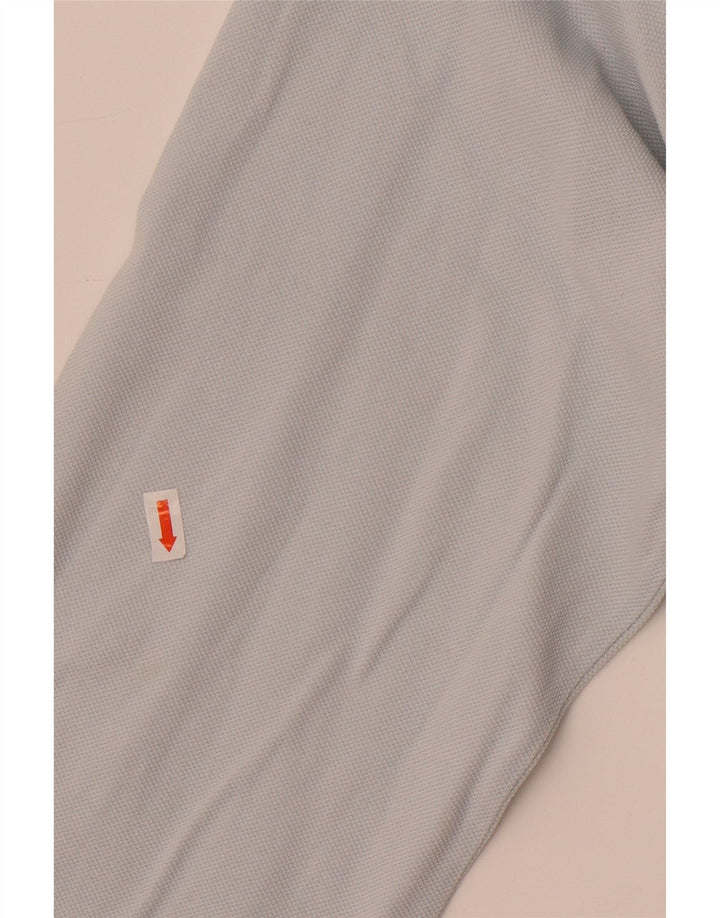 Kappa Mens Long Sleeve Polo Shirt Medium Blue Cotton