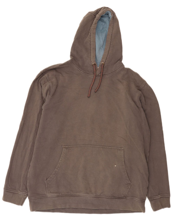 Mountain Warehouse Mens Hoodie Jumper Large Grey Cotton