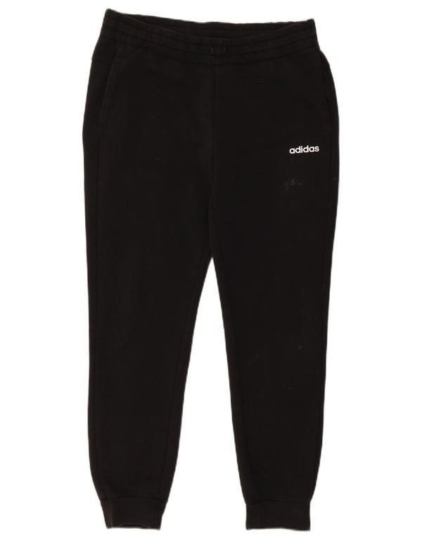 Adidas Womens Short Tracksuit Trousers Joggers UK 12/14 Medium Black Cotton